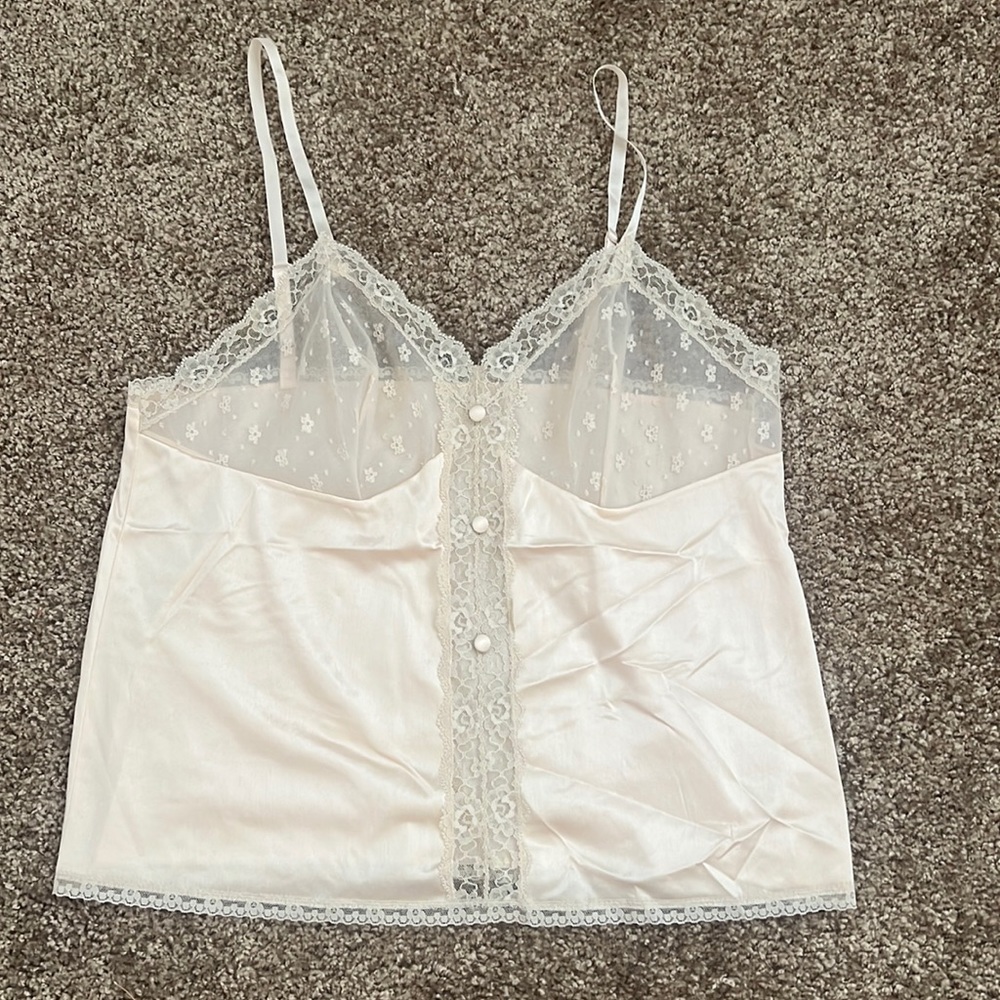 vintage lace cream cami
